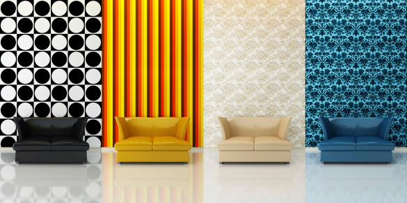 Handmade paper cutout pop art comic background. Cartoon flat style. In yellow and orange color.