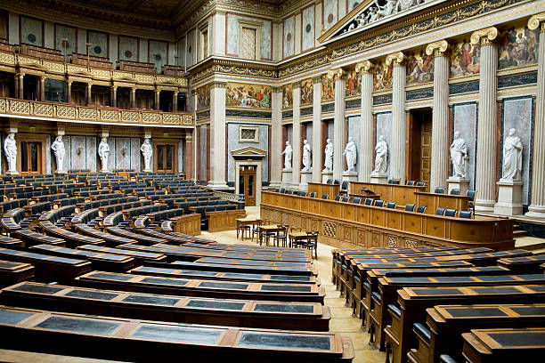 Austrian Parliament stock photo