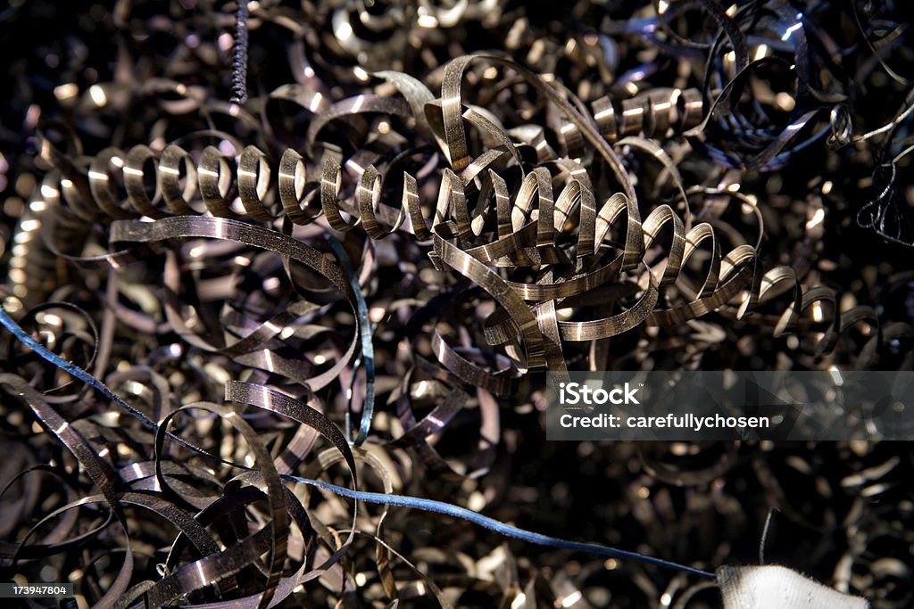 Plano aproximado ferro velho aparas para reciclagem - Royalty-free Alumínio Foto de stock