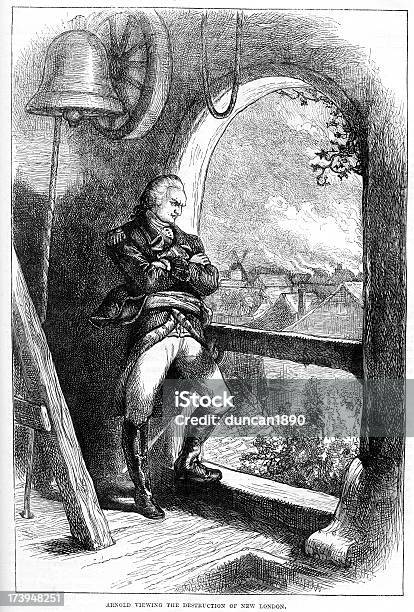 Ilustración de Benedict Arnold Ver La Destrucción De New London y más Vectores Libres de Derechos de Agresión - Agresión, Conceptos, Conflicto