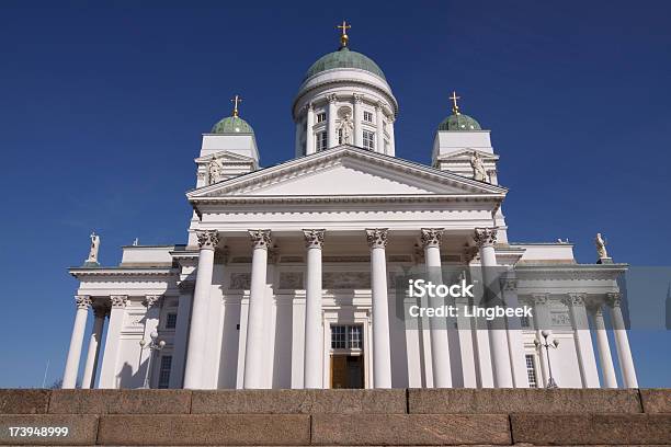 Cattedrale Di Helsinki - Fotografie stock e altre immagini di Cattedrale luterana di Helsinki - Cattedrale luterana di Helsinki, Bianco, Capitali internazionali