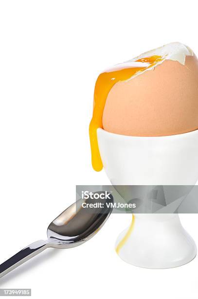 Dribbling Boiled Egg In Cup Stock Photo - Download Image Now - Beauty, Boiled, Boiled Egg