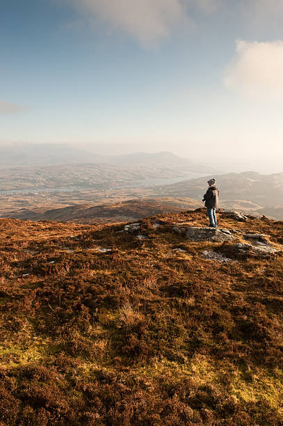 istock Standing on mountain with vista to Kilbeg 173949250