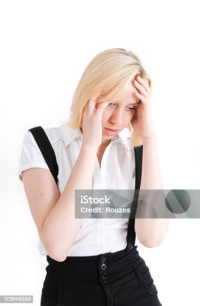 Stressed Young Businesswoman Stock Photo - Download Image Now - Adult, Adults Only, Beautiful Woman