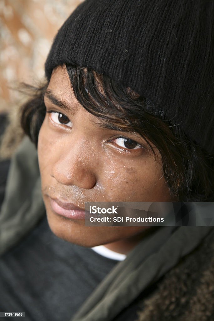 Nahaufnahme von trauriger junger Mann, die bereits Weinen - Lizenzfrei Armut Stock-Foto