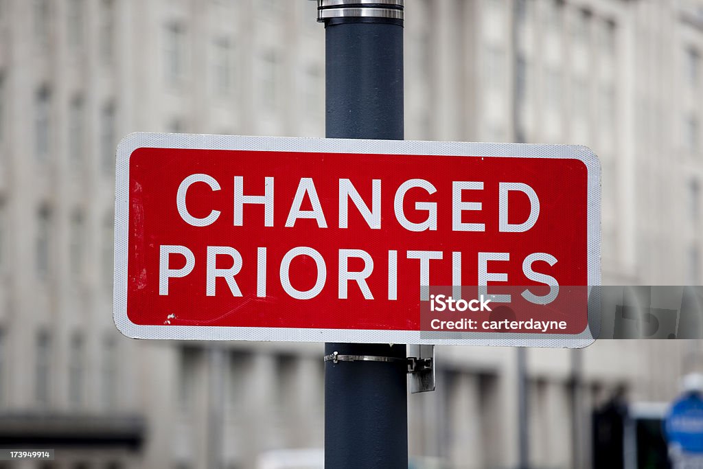 Zmiana priorytetów; Ironia w Znak drogowy - Zbiór zdjęć royalty-free (2000-2009)