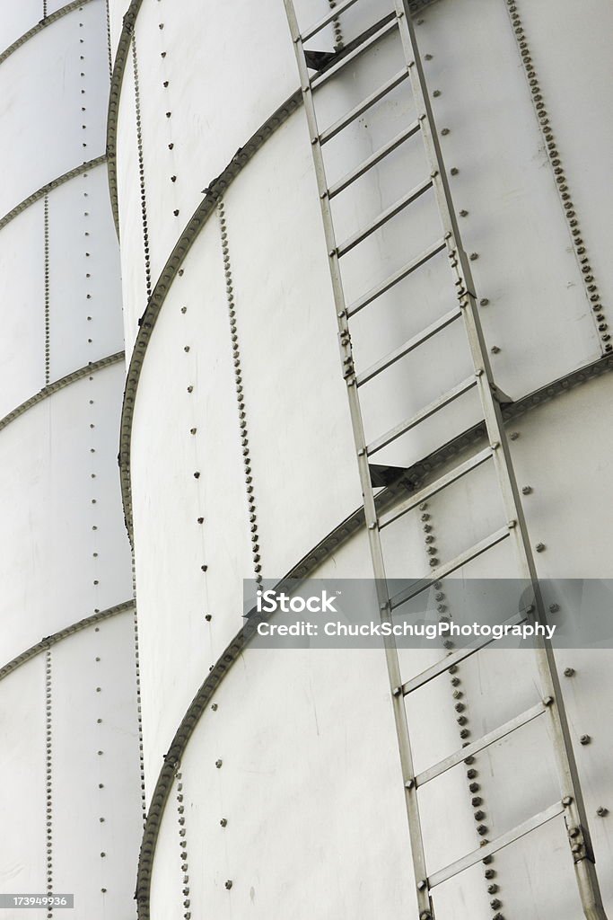 Silo armazenamento escada agricultura Building - Foto de stock de Primeiro plano royalty-free