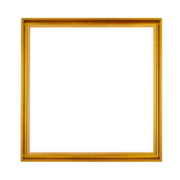 istock Gold wooden frame XXXL 173949943
