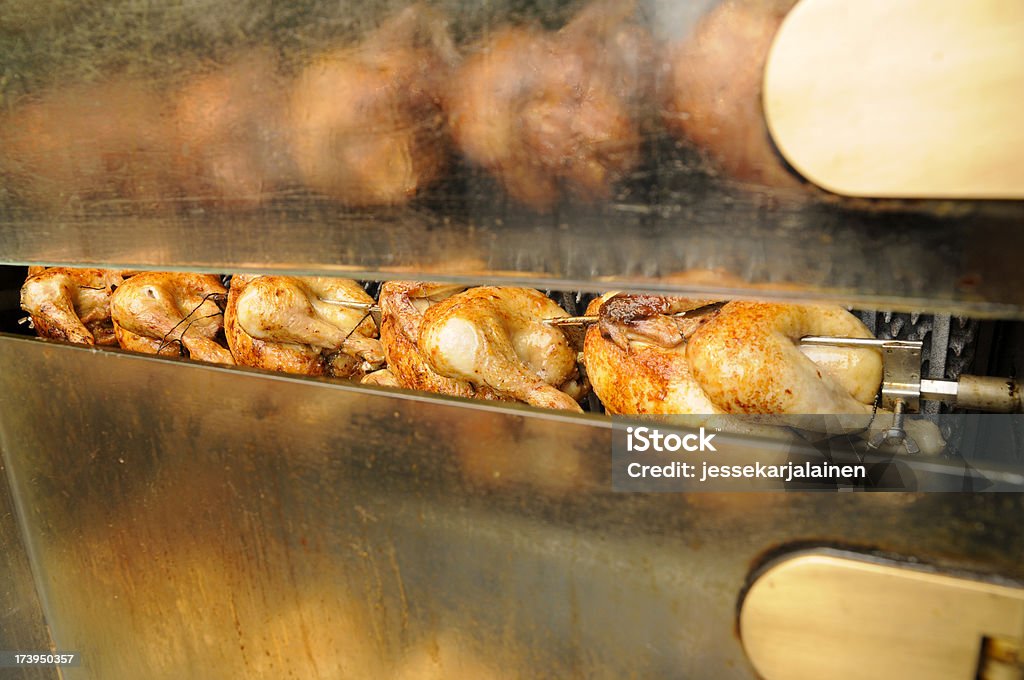 Rotisserie Hühner - Lizenzfrei Backen Stock-Foto