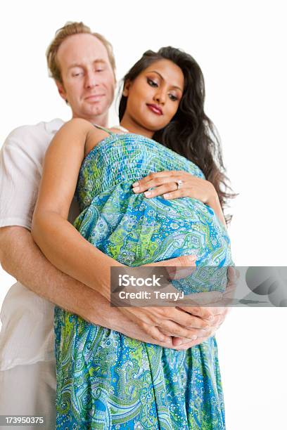 Couple Expecting Stock Photo - Download Image Now - Abdomen, Adult, Affectionate