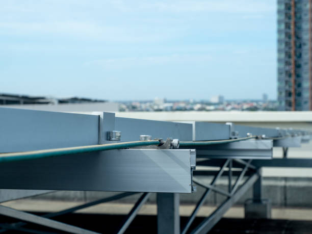 istock technology electricity cable steel connection power energy solar cell wire equipment industry panel environment renewable green ecology modern innovation photovoltaic battery installation issues 1739558676