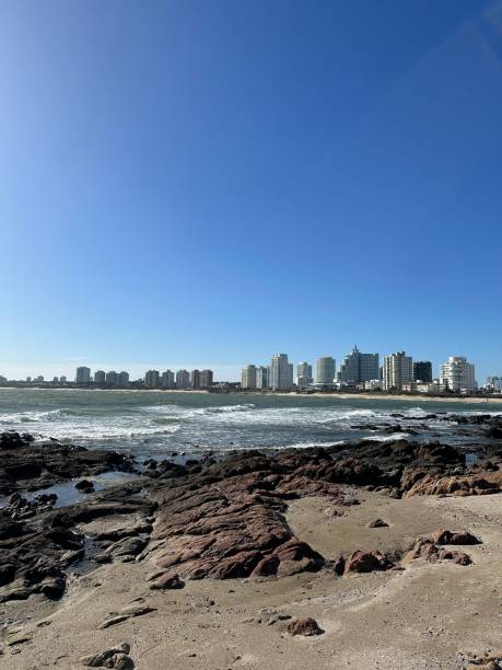 istock Punta del Este beach in winter season 1739568260