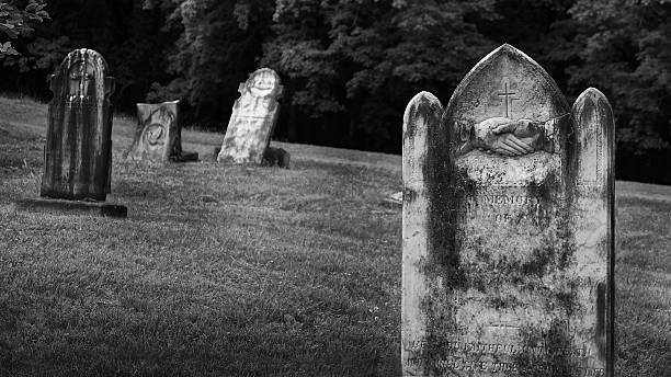 istock Old tombstone in cemetery, Quebec City, Canada 173958639