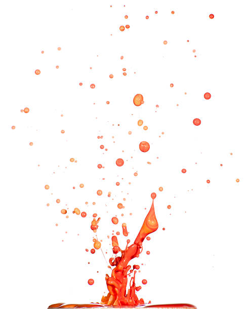 istock Splash of red liquid on white background 173958819