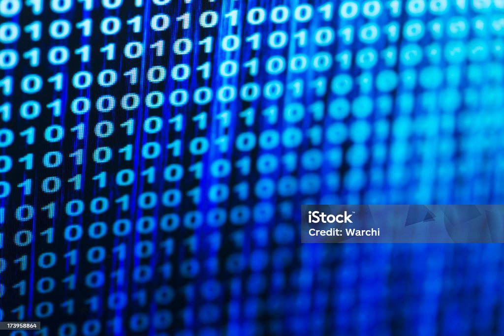 Binary Code On Screen Stock Photo - Download Image Now - Binary Code ...