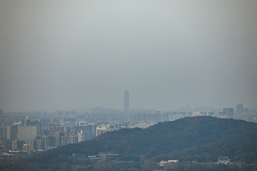 West Lake Scenic Spot in Hangzhou, Zhejiang Province - overlooking the West Lake and city scenery