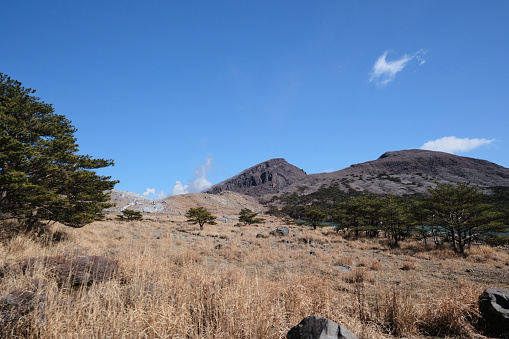 Beautiful Mt. Karakuni seen from Ebino Plateau