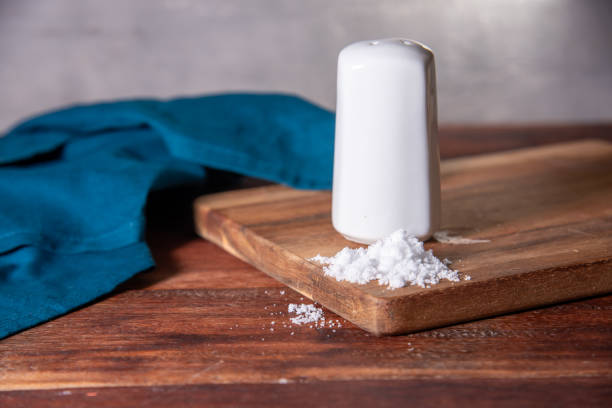istock Glass salt shaker on the table 1739687720