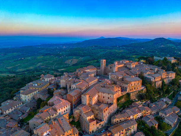 istock Montepulciano at sunset in Tuscany 1739696451