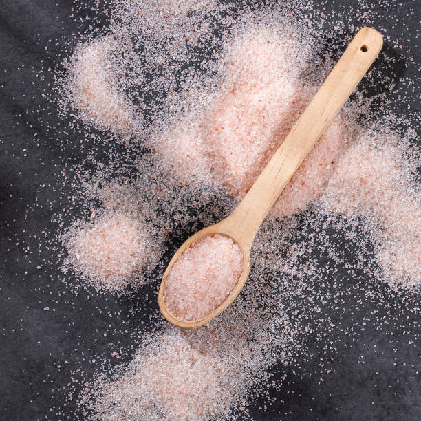 istock Pink Himalayan sea salt fine grain and crystals 1739697585