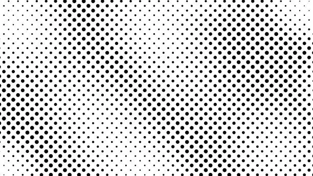 Vector illustration of Grunge halftone background with dots