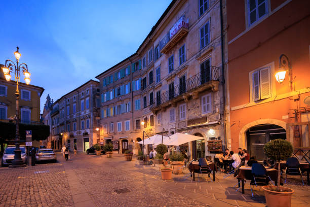 istock Anagni Italian town square at dusk 1739732842