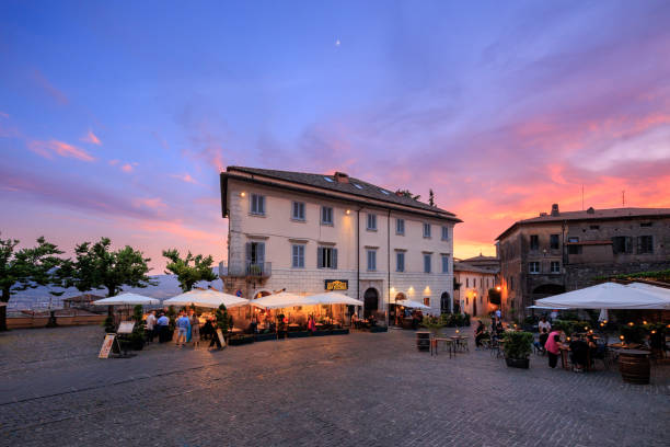 istock Anagni Italian town square at dusk 1739732844