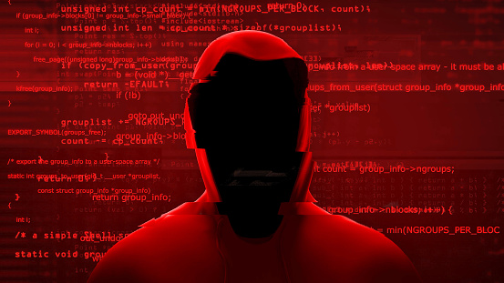 Hacker in a hoodie