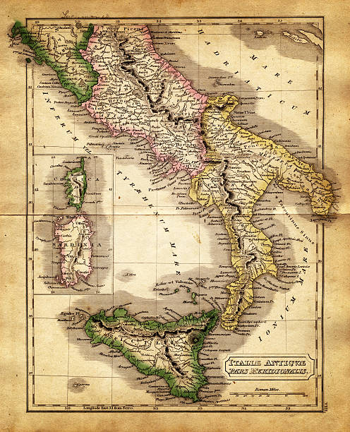 istock map of italy during the Roman Empire 173981526