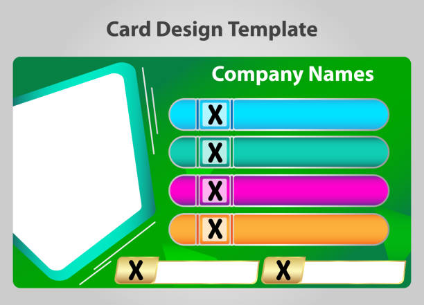 istock Modern id card Company employee business professional template - vector illustration. 1739867360
