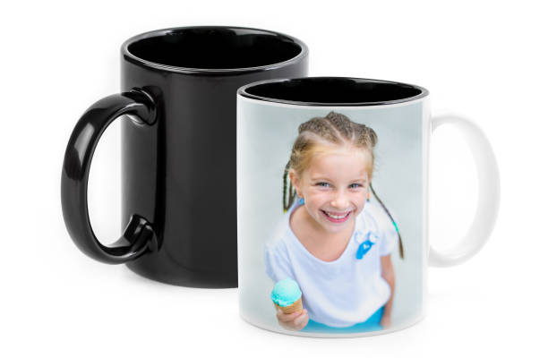Happy girl on chameleon cup