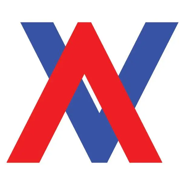 Vector illustration of av letter logo vector