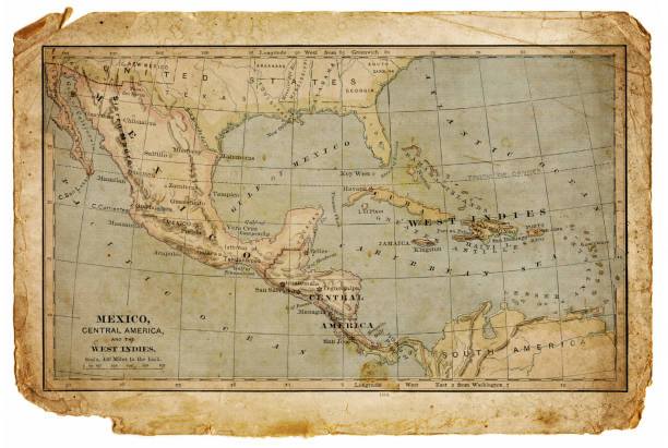 istock map of mexico, central america and the west indies 173989810