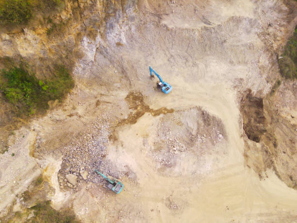 istock Aerial view of Mining Land 1739924173