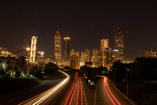 istock Atlanta, Georgia skyline, downtown, at night 1739931126