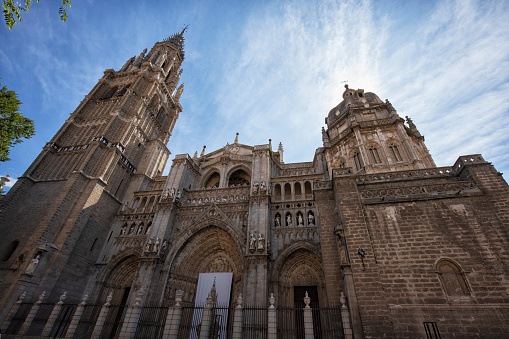 Exterior view of Toledo Cathedral, Spain.