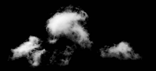 istock Textured Smoke,Abstract white,isolated on black background 1739972089