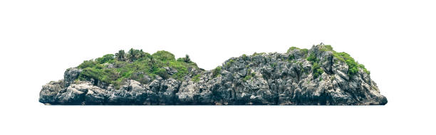 istock beautiful Island isolated on white background 1739989171