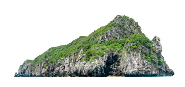 istock beautiful Island isolated on white background 1739989174