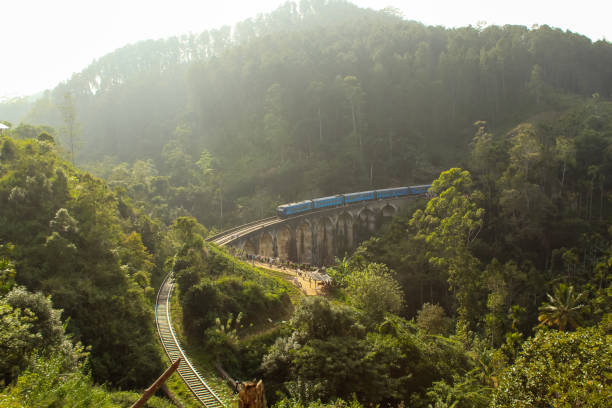 istock Train crosses Demodara nine arch bridge. Sri Lanka 1740011034