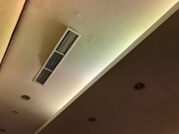 istock Central Air conditioner vent in a room on ceiling 1740049137