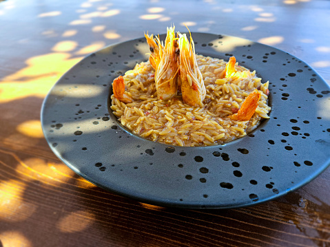 Shrimp Risotto in a bowl