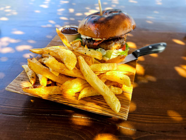 istock BBQ Burger and Fries 1740095371