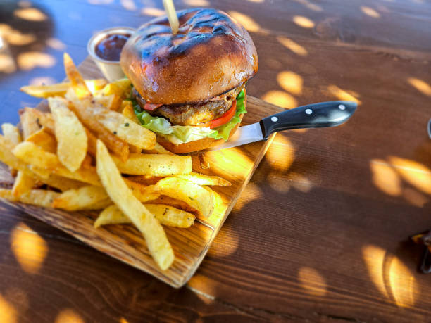istock BBQ Bacon Cheese Burger and Fries 1740095915