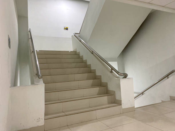 istock staircase of emergency exit in hospital building 1740132938