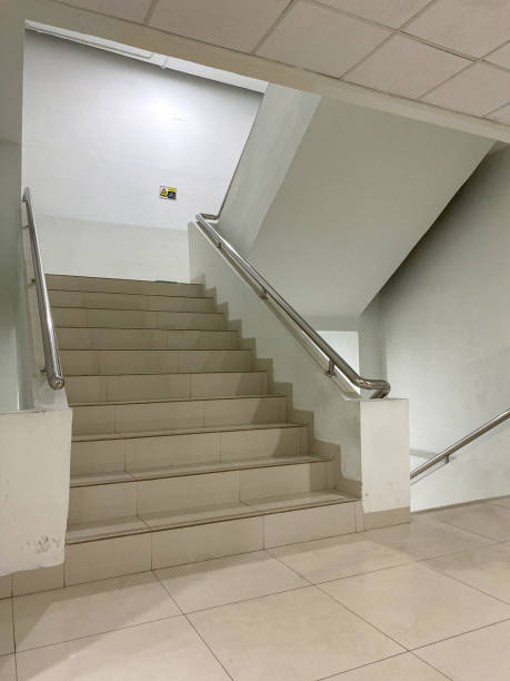 istock staircase of emergency exit in hospital building 1740133362
