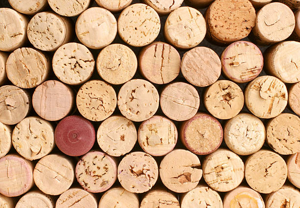 istock Collection of corks with one red one that doesn't match 174013347