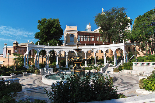 The fountain in Baku, Azerbaijan