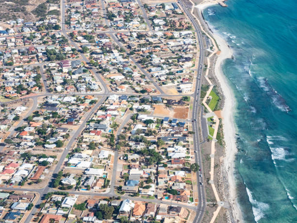 istock View of coastal city from above 1740190622