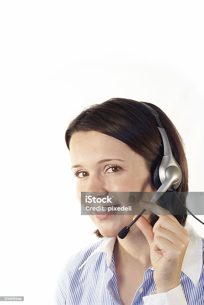 Junge Frau mit headset, customer service. - Lizenzfrei 20-24 Jahre Stock-Foto